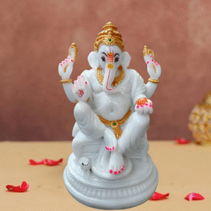 Round stand Ganesh [E]