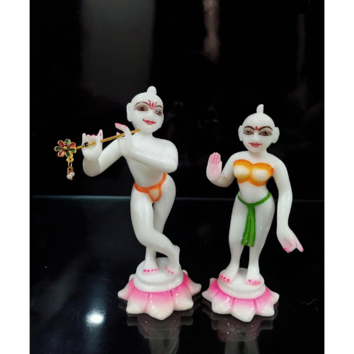 iskcon Radha krishna (small white]