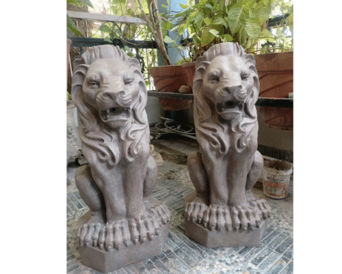 Sitting Lion (Textured)small - Image 5