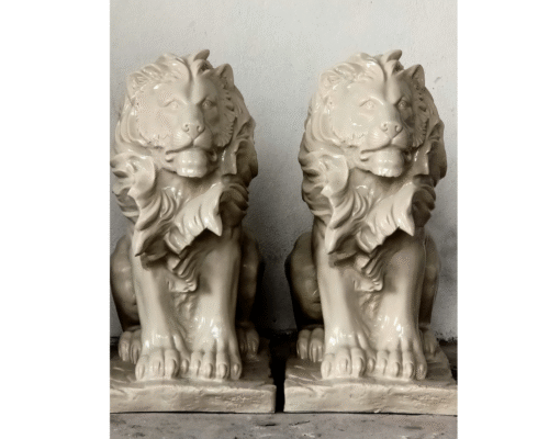 Big Sitting Lion (Ivory) - Image 3